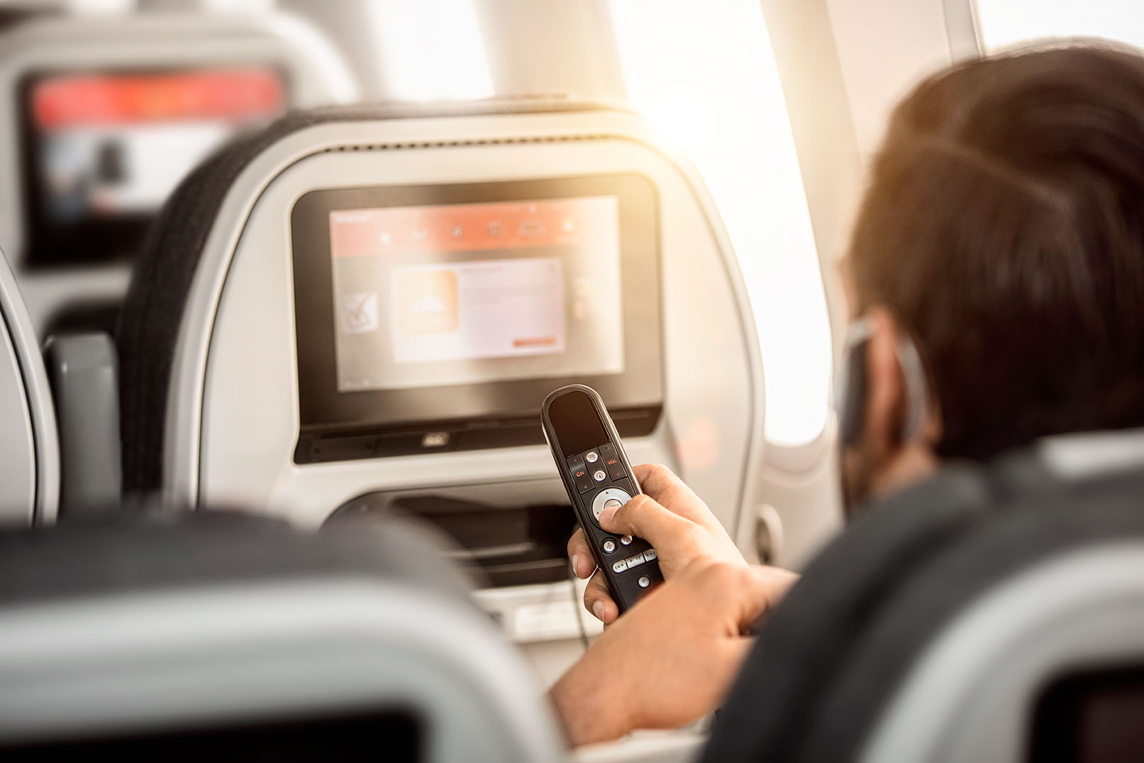 Airline screen cabin 