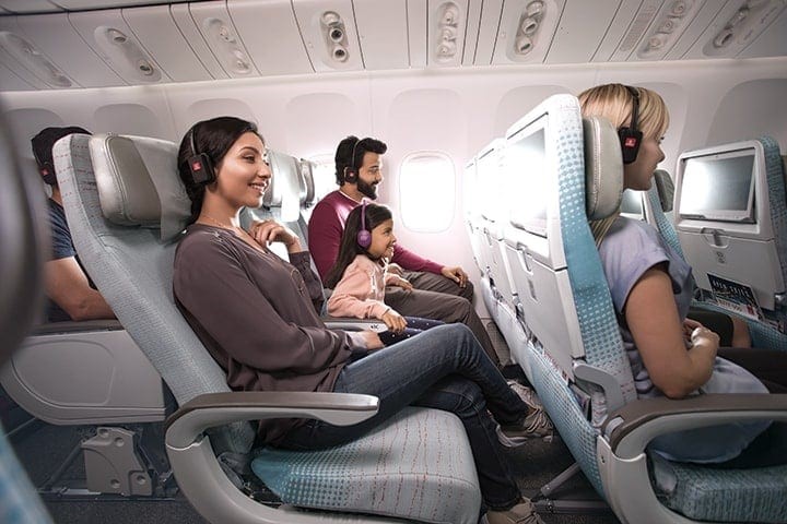 Emirates economy cabin