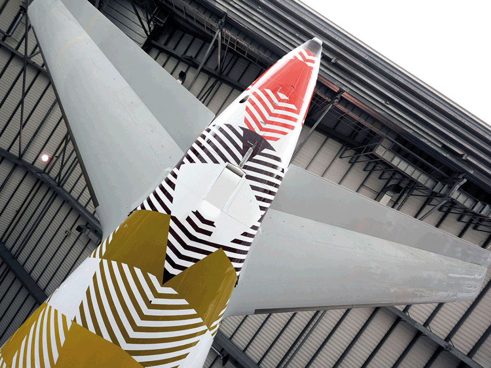 Volotea aircraft tail